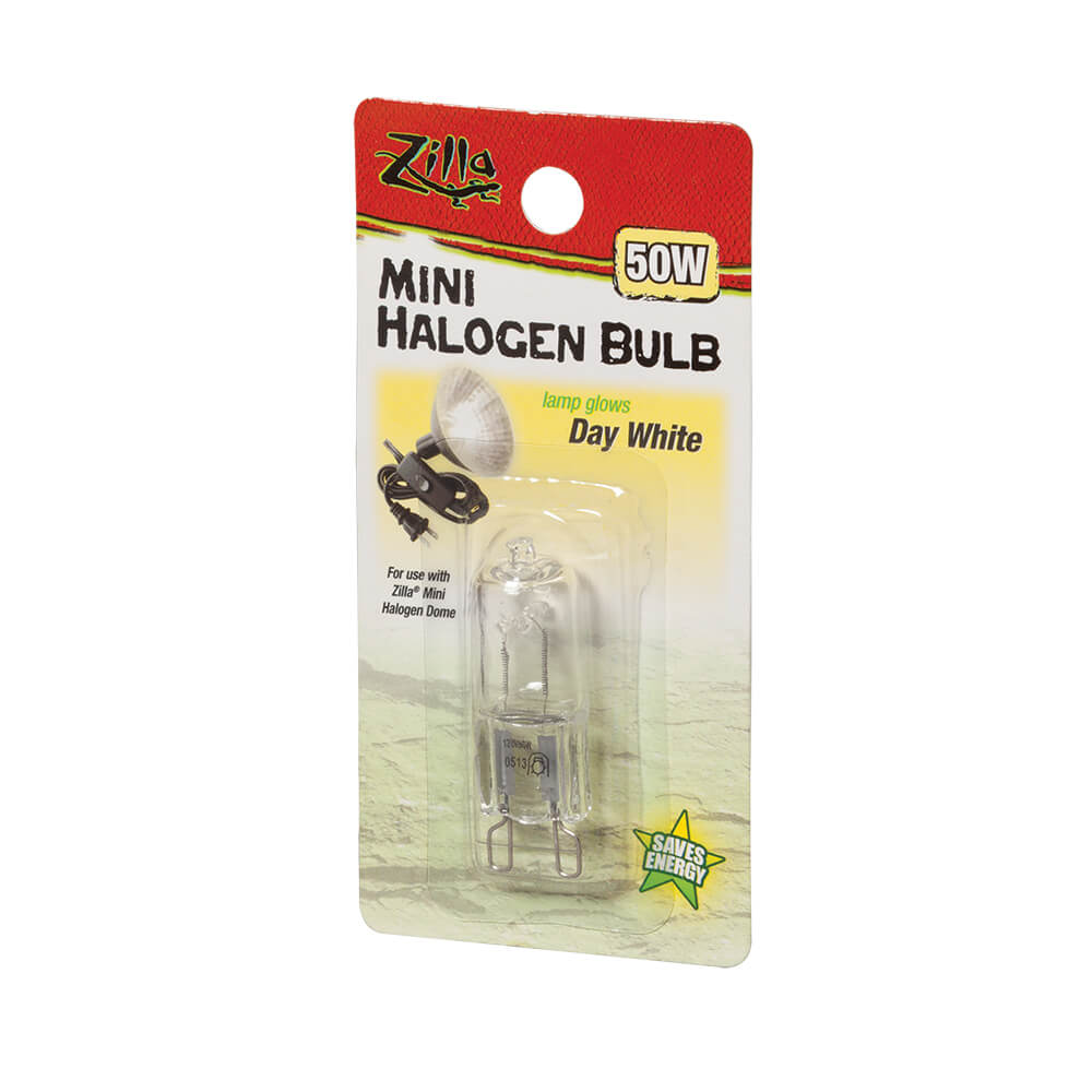 Mini Halogen Bulb, Day White, 50 Watt 