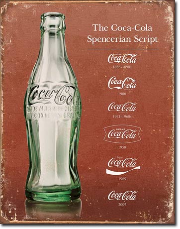 Coke - Script Heritage Tin Sign