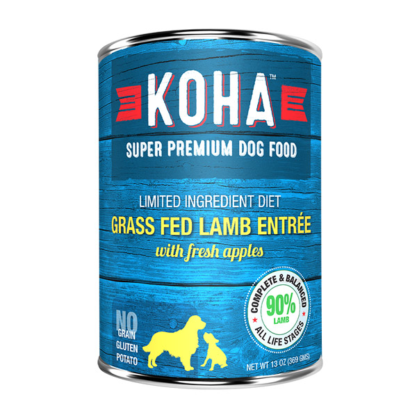 KOHA Grass Fed Lamb Entrée Dog Food, 13 oz. Can