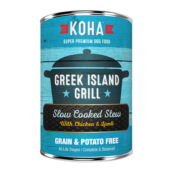 KOHA Greek Island Grill Slow Cooked Stew Dog Food, 12.7 oz. Can