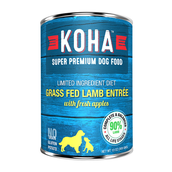 KOHA Grass Fed Lamb Entr&eacute;e Dog Food, 13 oz. Can
