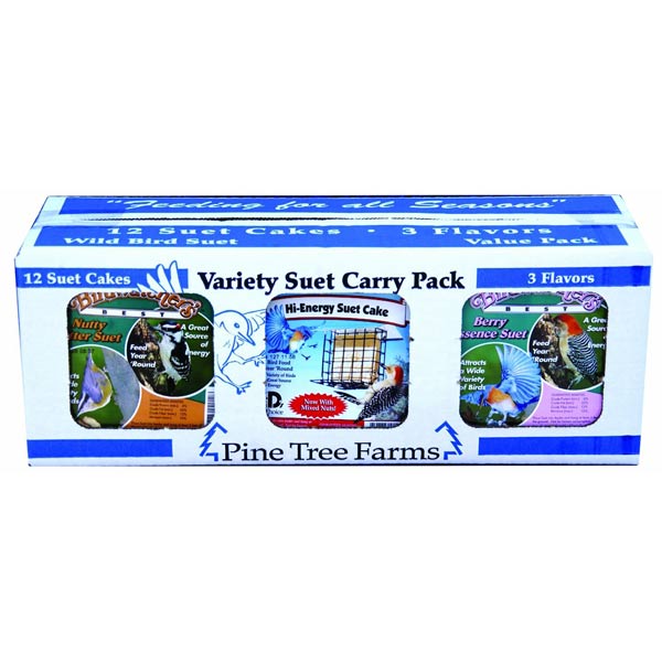 3 Flavor Variety Suet Cake Case (12 Pack)