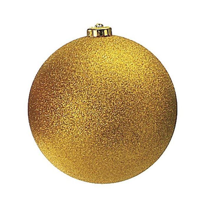 80MM Gold Glitter Boxed Ornaments (6 Pack)
