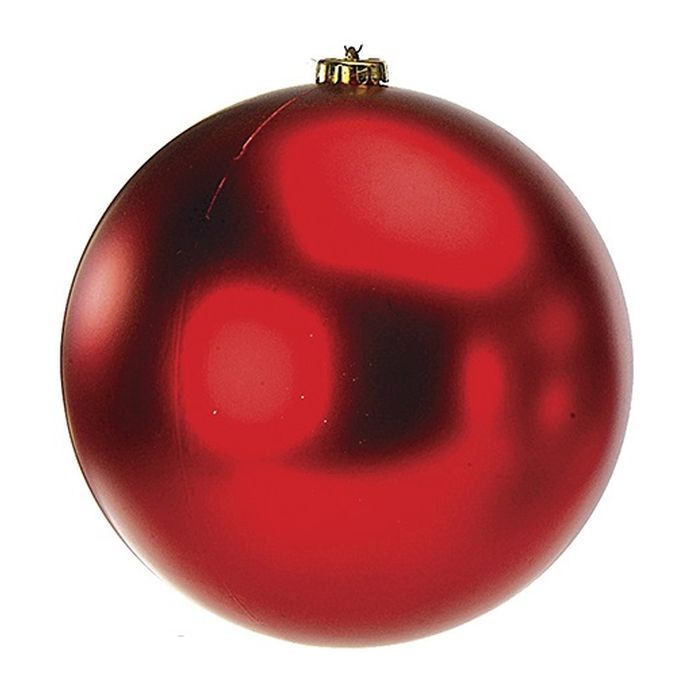 100MM Red Matte Boxed Ornaments (4 Pack)