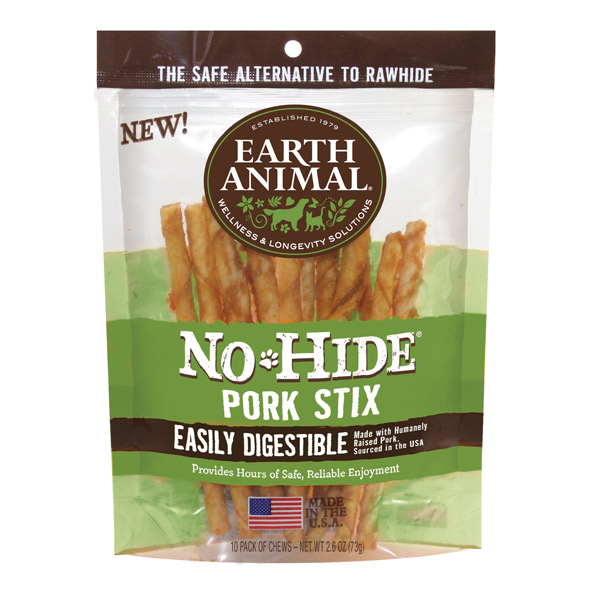 Earth Animal No-Hide Pork Stix (10 Pack)