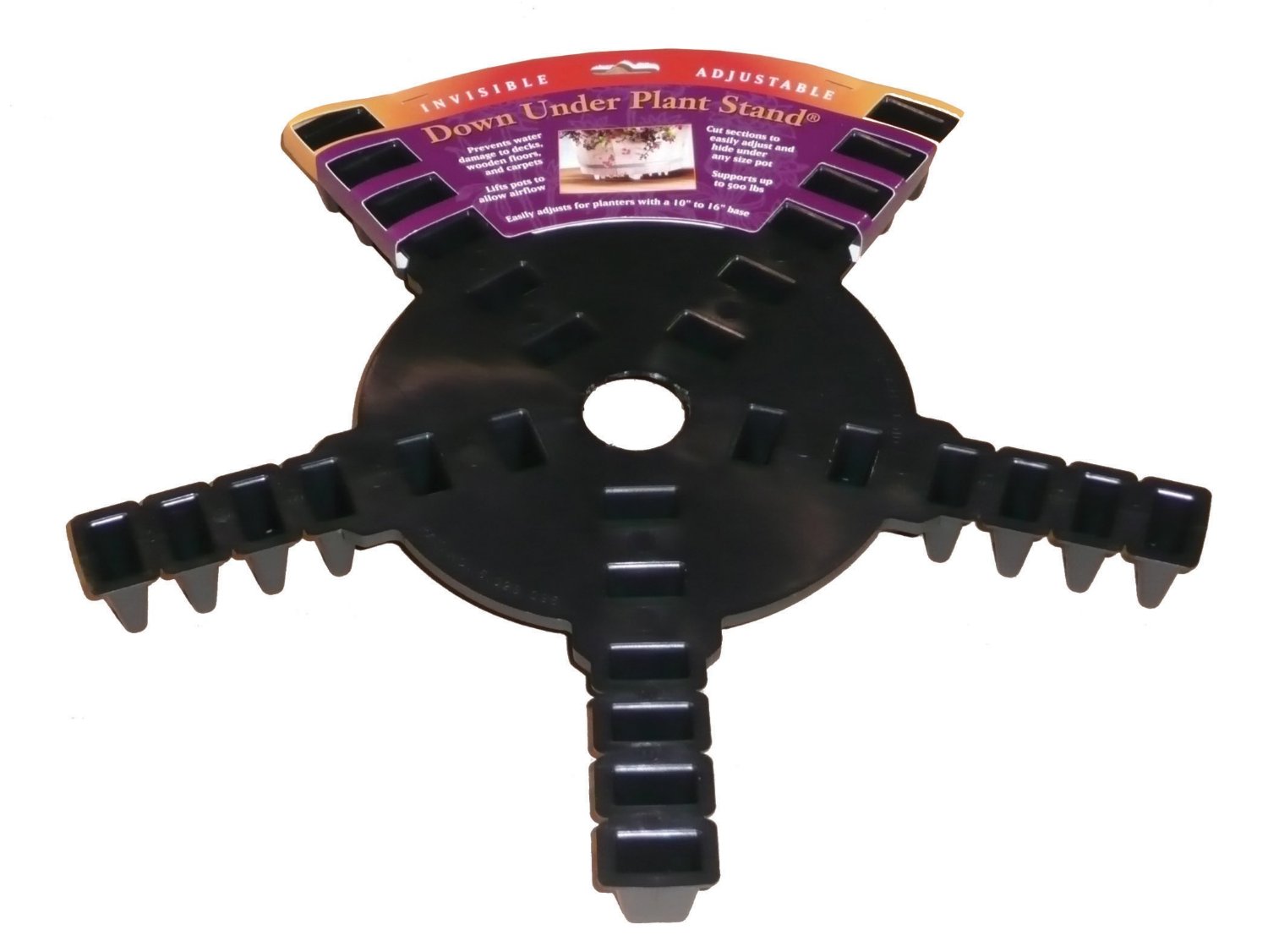 Plant Stand Down Under, Black, 16 in.