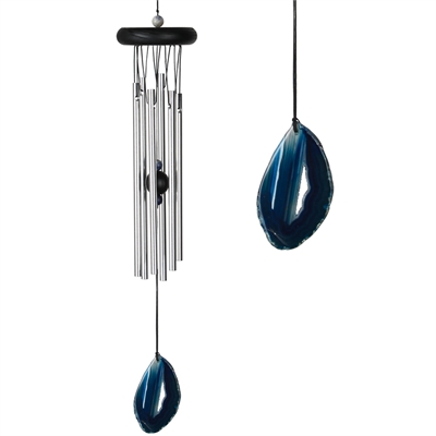 Agate Wind Chime Blue By Woodstock