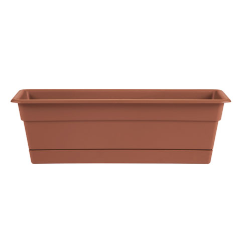 Bloem Dura Cotta Window Box, 36", Terra Cotta