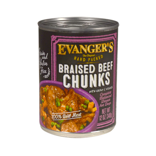 Evanger's Braised Beef Chunks with Gravy, 13 oz.