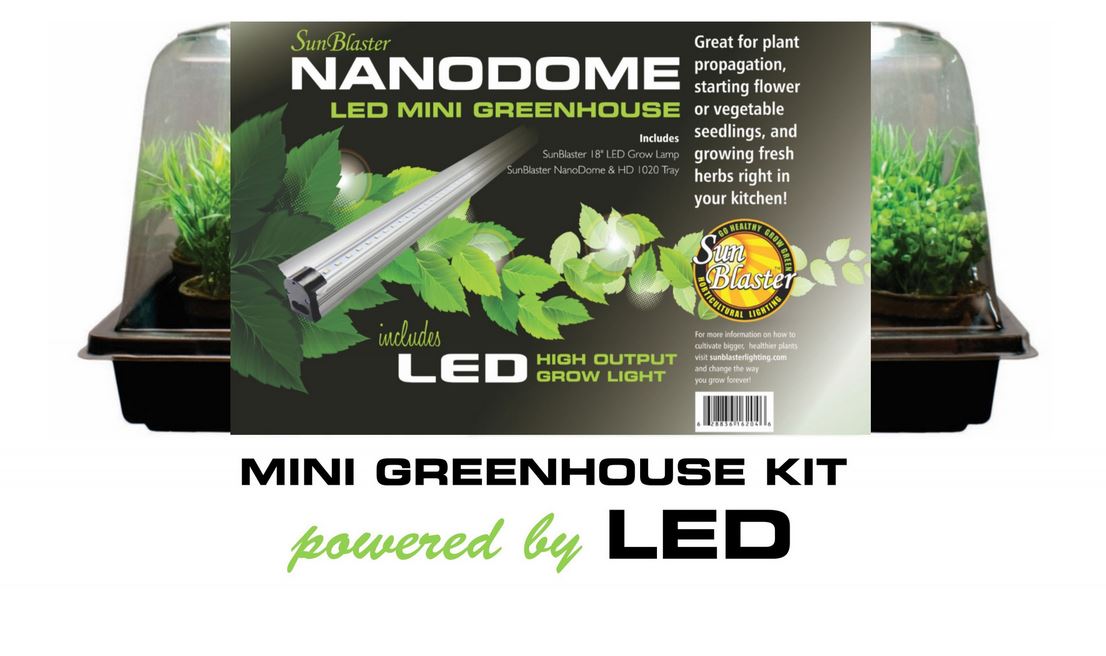 SunBlaster® LED Mini Greenhouse Kit