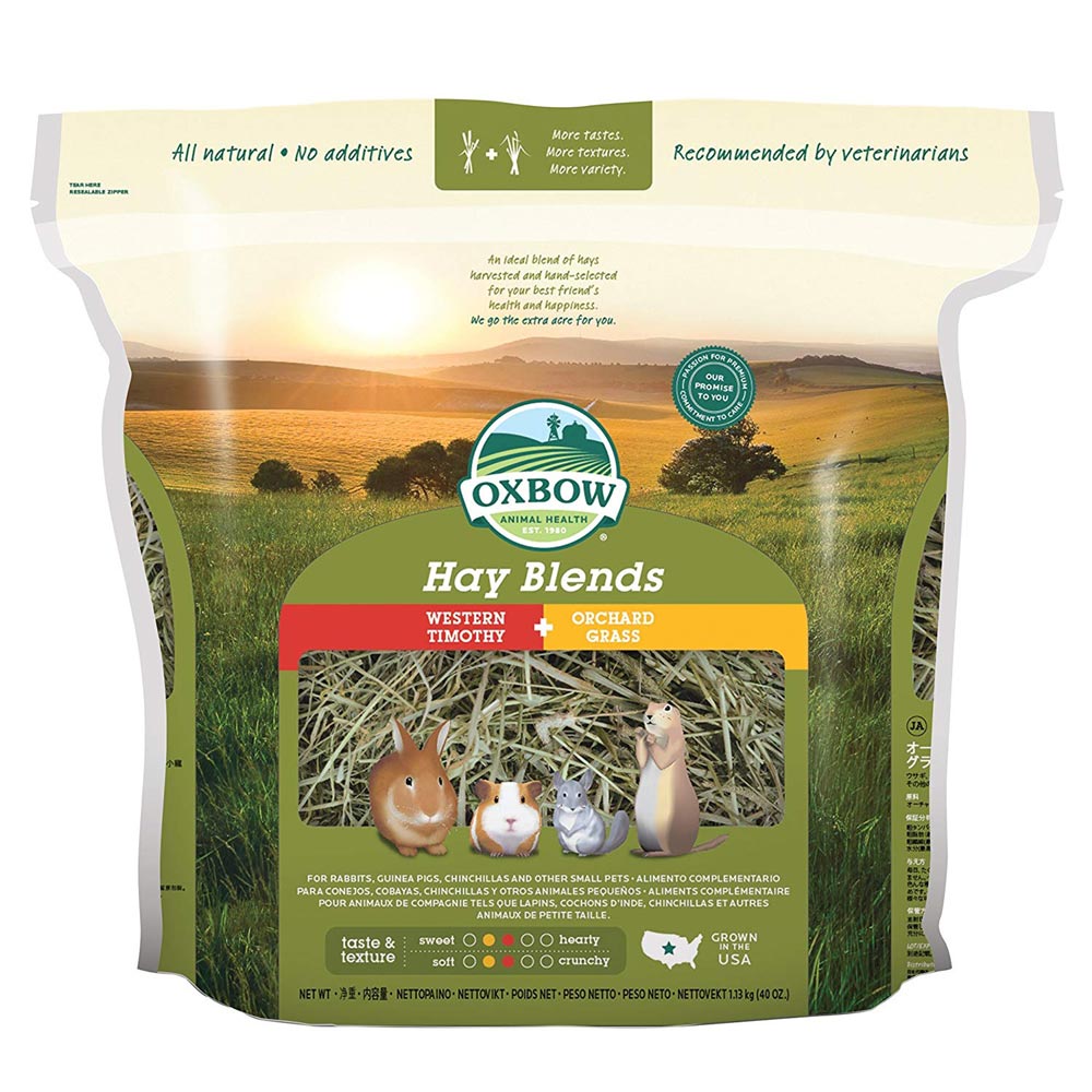 Oxbow Hay Blends - Western Timothy & Orchard Grass, 40 oz. bag