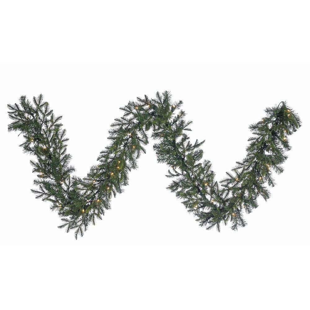 9' x 12" Hillsdale Noble Garland, Clear Lights