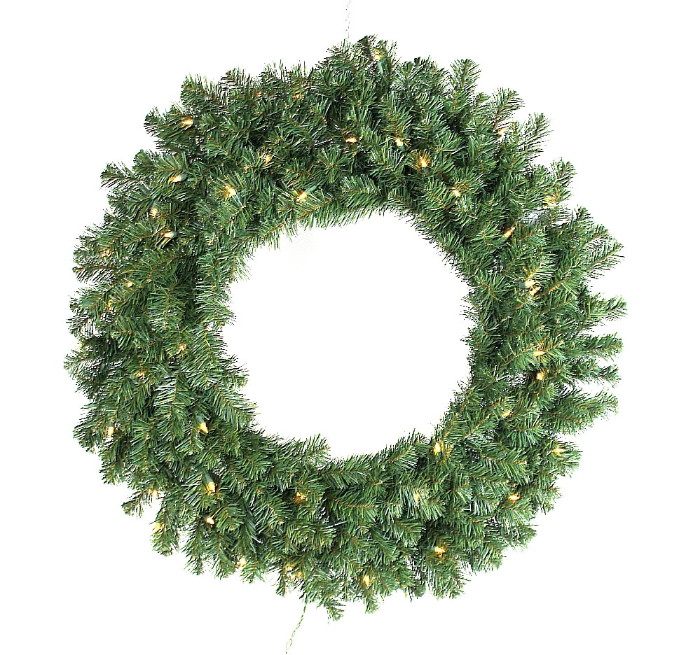 72" Norway Pine Wreath, Unlit 