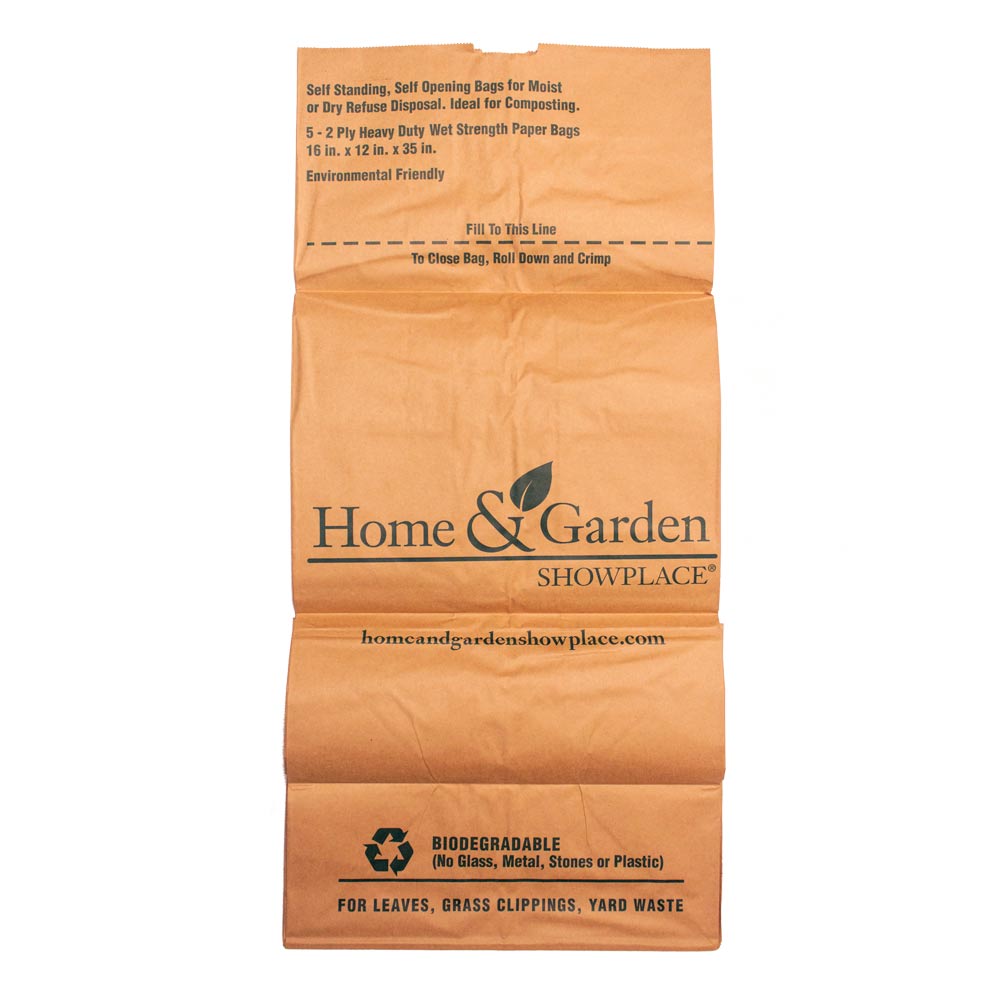 HGS 30 Gallon Biodegradable Lawn & Compost Bags, 5-Pack