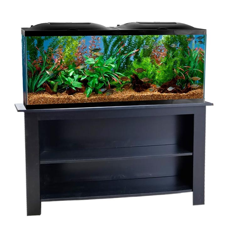 Marineland 55 Gallon Bio Wheel LED Box Kit Fish Aquarium with Stand  