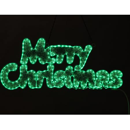 Merry Christmas Green Tape Light