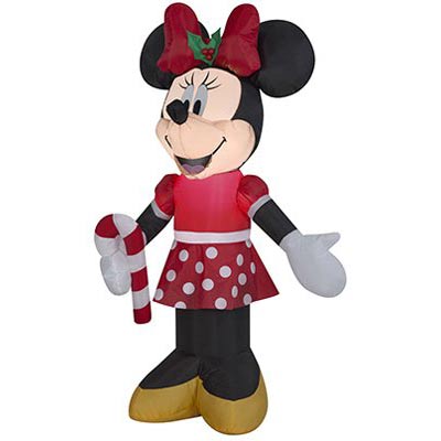 3.5' Airblown Minnie with Candy Cane