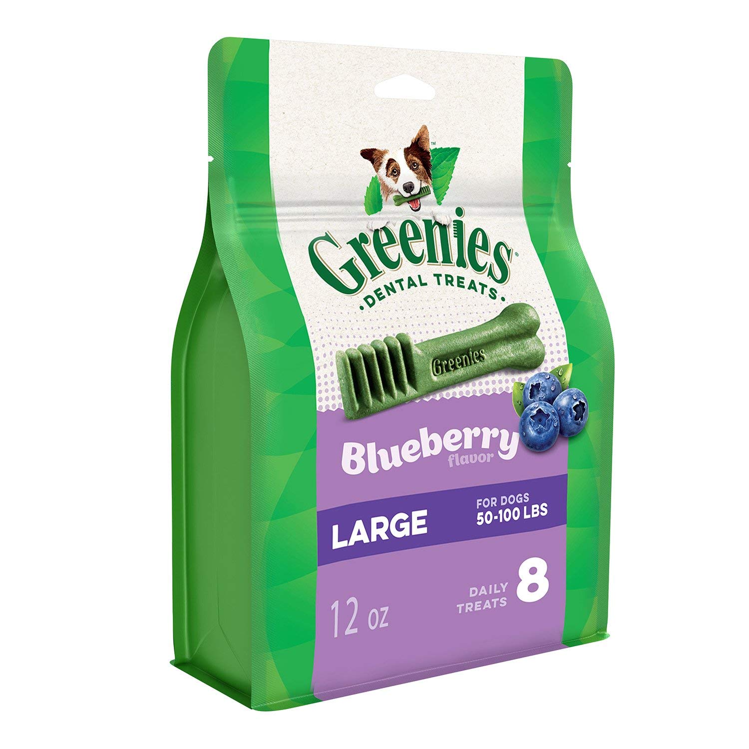 Greenies Blueberry Flavor Large Dog Dental Chews, 12 oz.