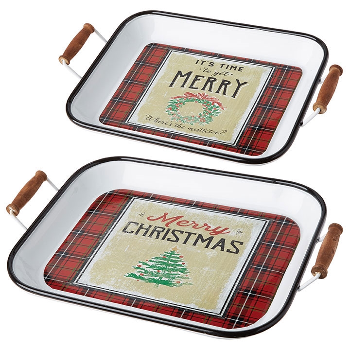 Large Merry Christmas Tray