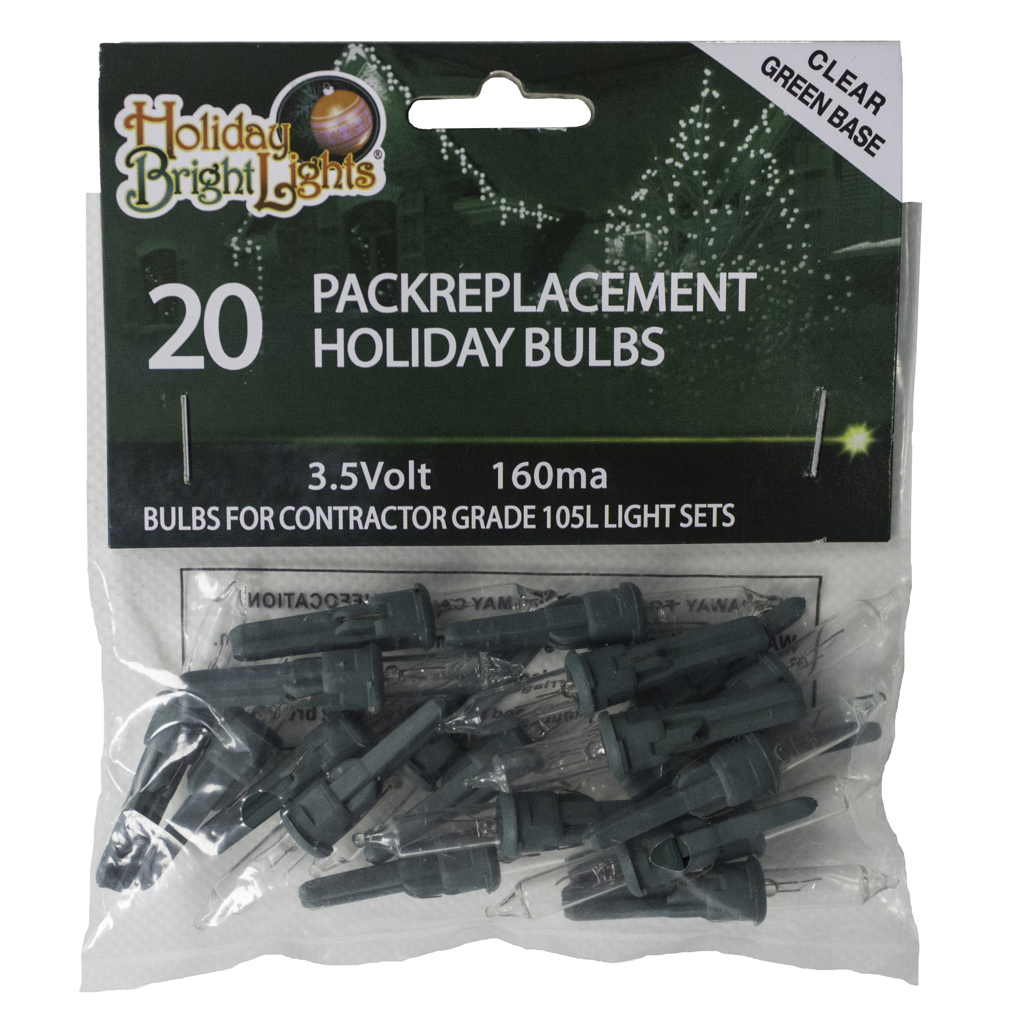 Contractor Grade Clear Replacement Bulbs 3.5 V (20 pack)