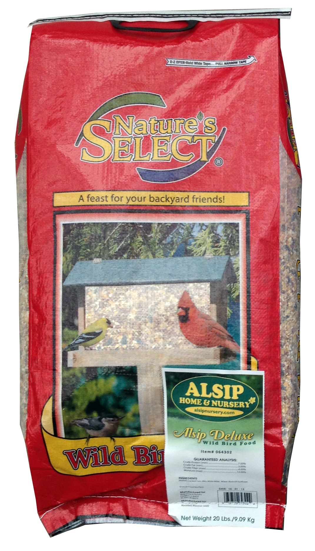 Alsip Deluxe Wild Bird Seed, 20 LB