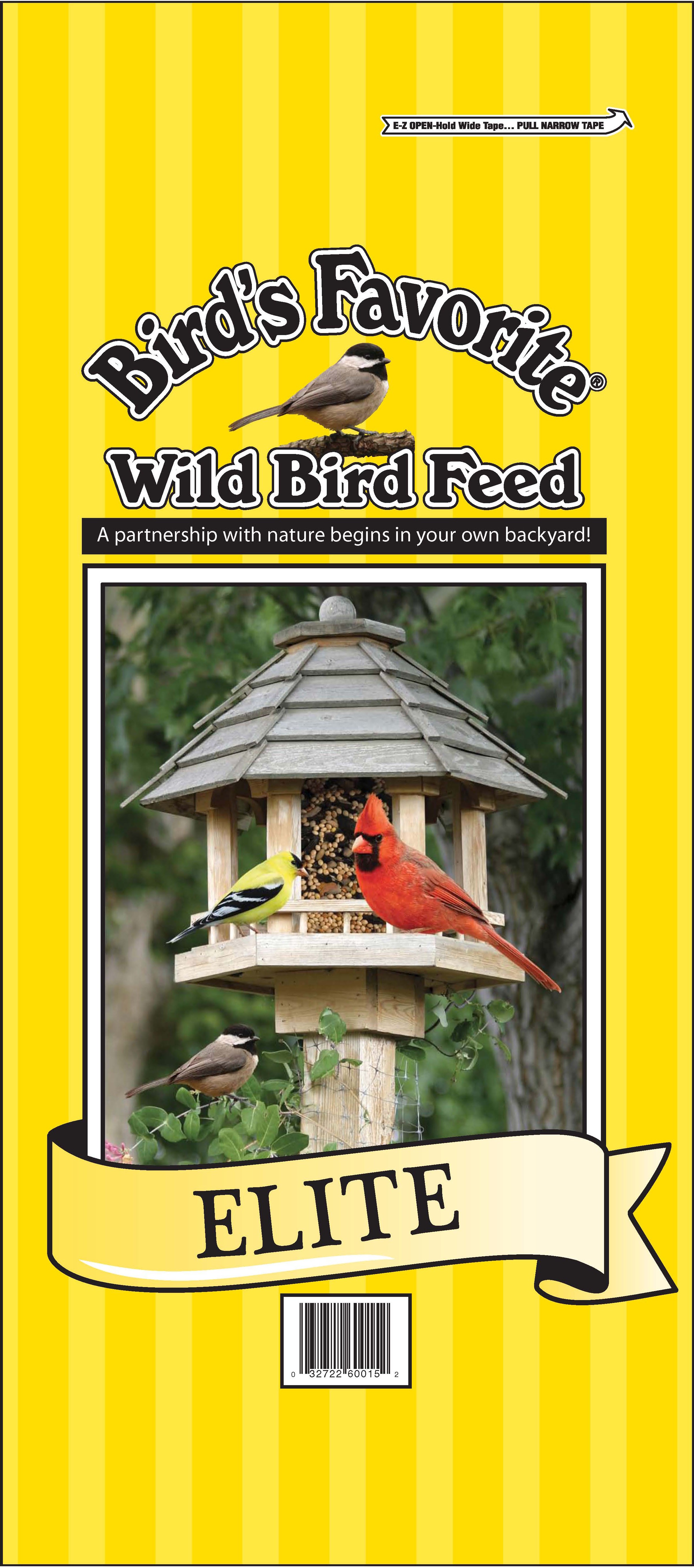 Bird's Favorite Elite Wild Bird Feed, 20 LB