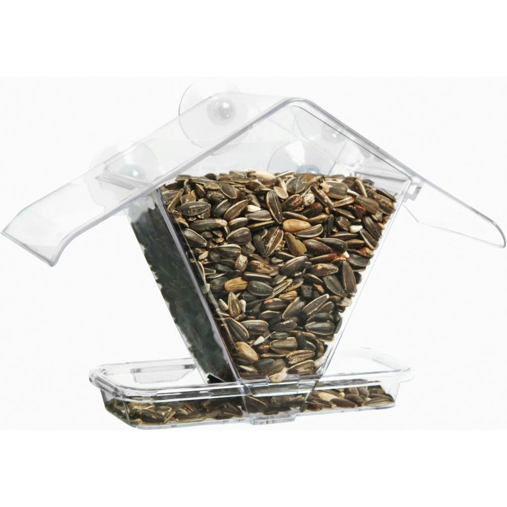Aspects Window Cafe Window Mount Bird Feeder Holds Variety of Seeds & Blends