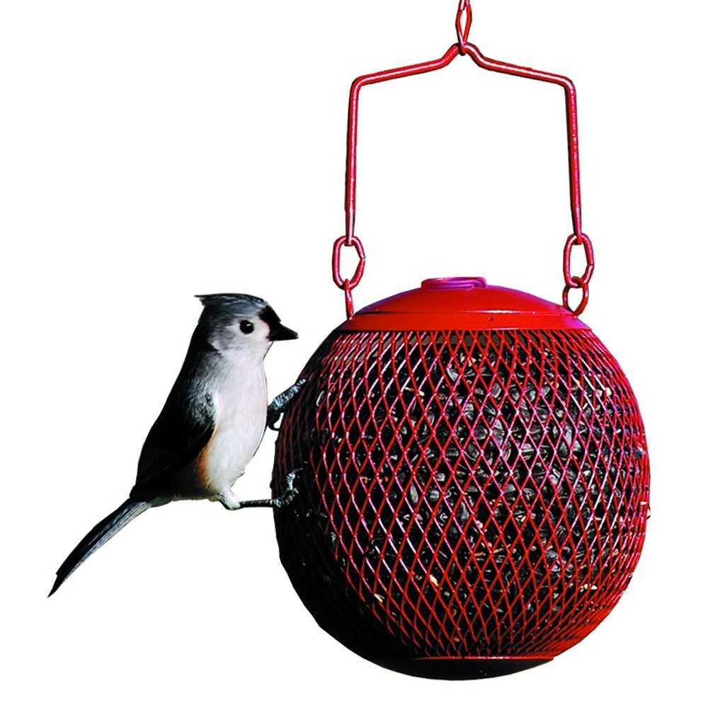 No/No Red Seed Ball Wild Bird Feeder