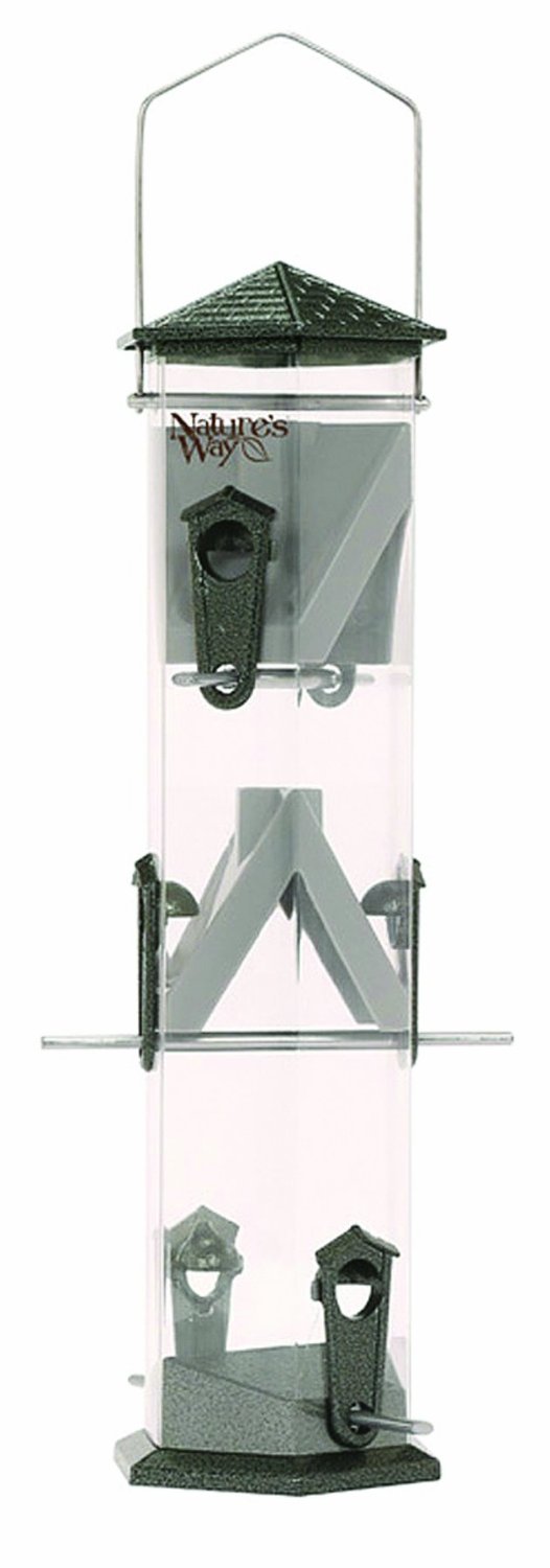 Nature's Way Bird Products Wide Deluxe Twist and Clean Sunflower Feeder,