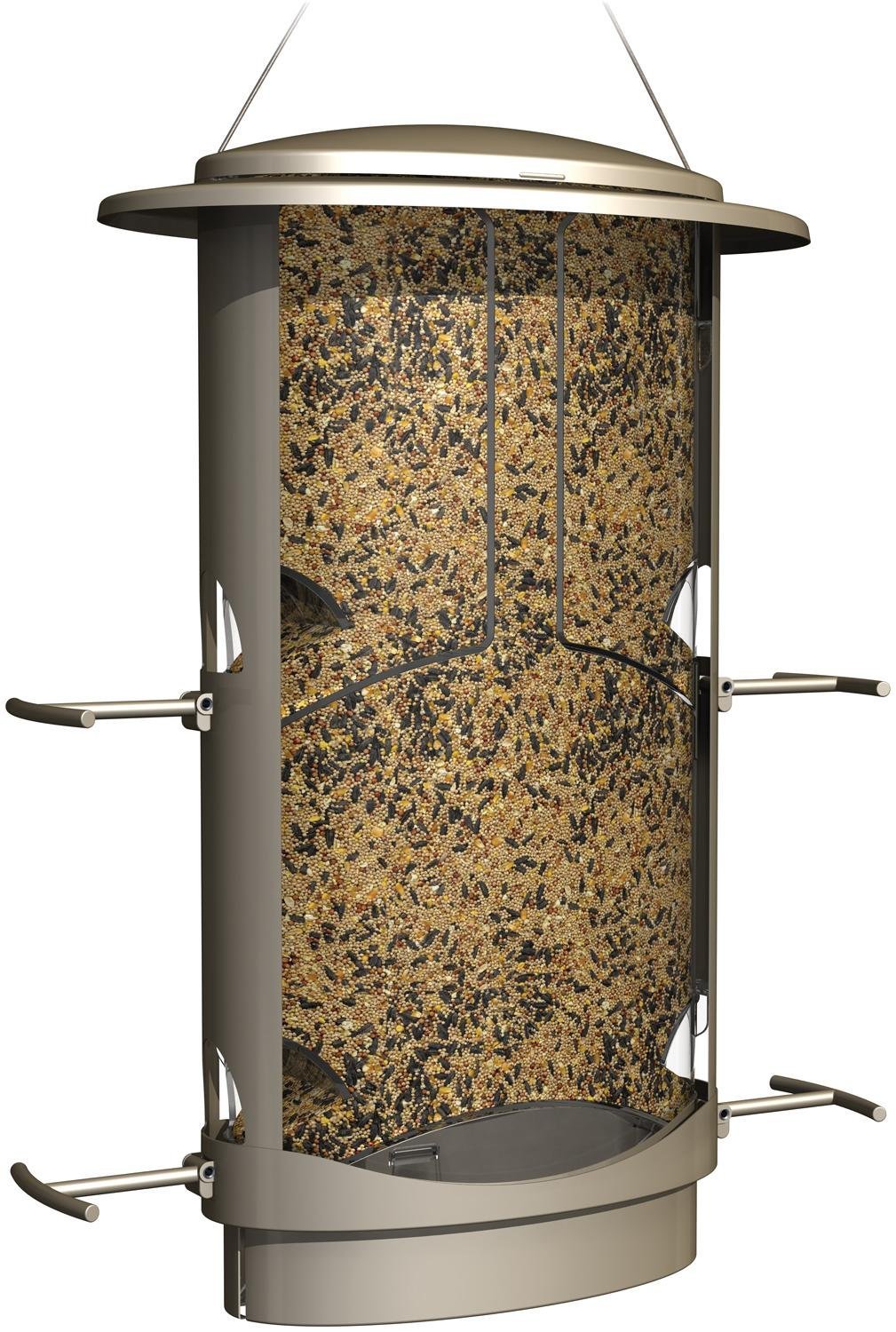 More Birds X-1, Squirrel Proof Bird Feeder, 4 Feeding Ports, 4.2-Pound