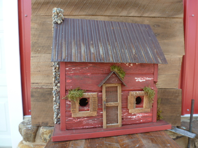 Nature Creations Rustic Barnboard Birdhouse Large #10