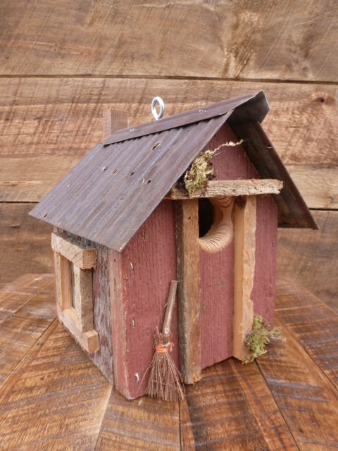 Nature Creations Rustic Barnboard Birdhouse Medium #25