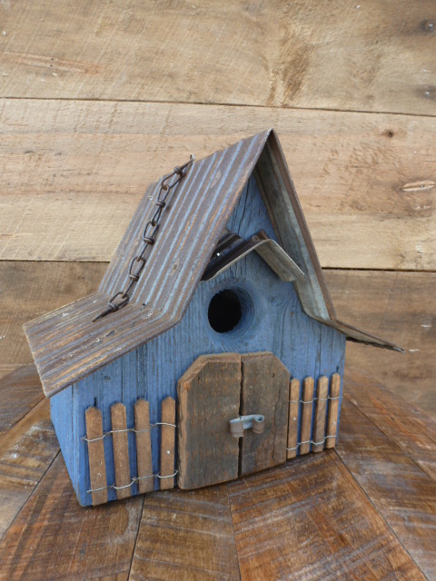 Nature Creations Rustic Barnboard Birdhouse Medium #28