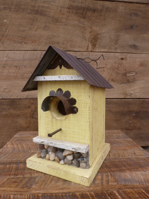 Nature Creations Rustic Barnboard Birdhouse Small #55