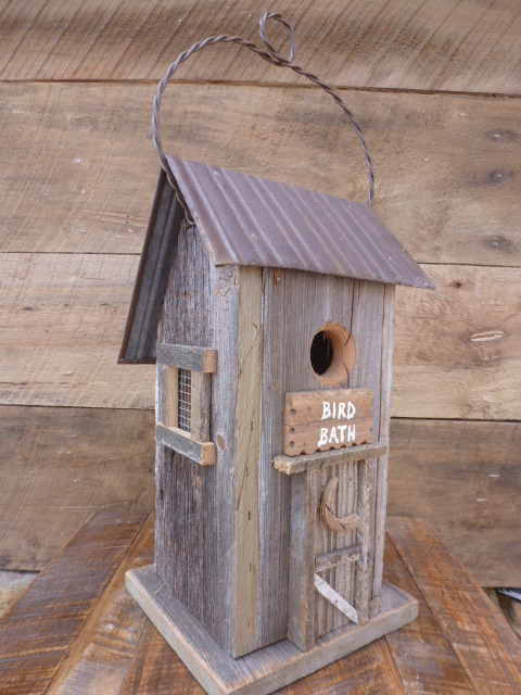 Nature Creations Rustic Barnboard Birdhouse Medium #50