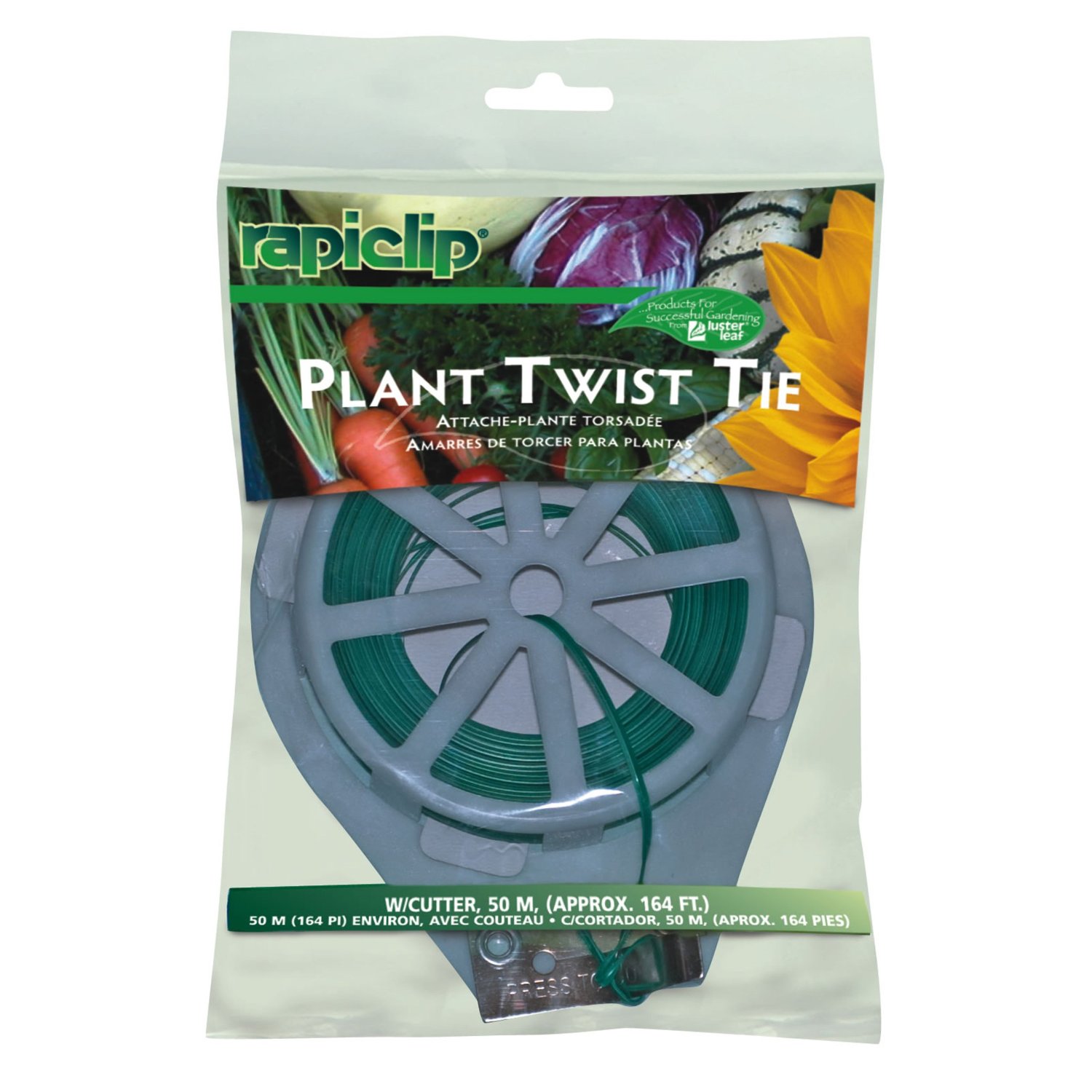 Luster Leaf Rapiclip Extra Long Garden Plant Twist Tie, 164 Ft. Spool