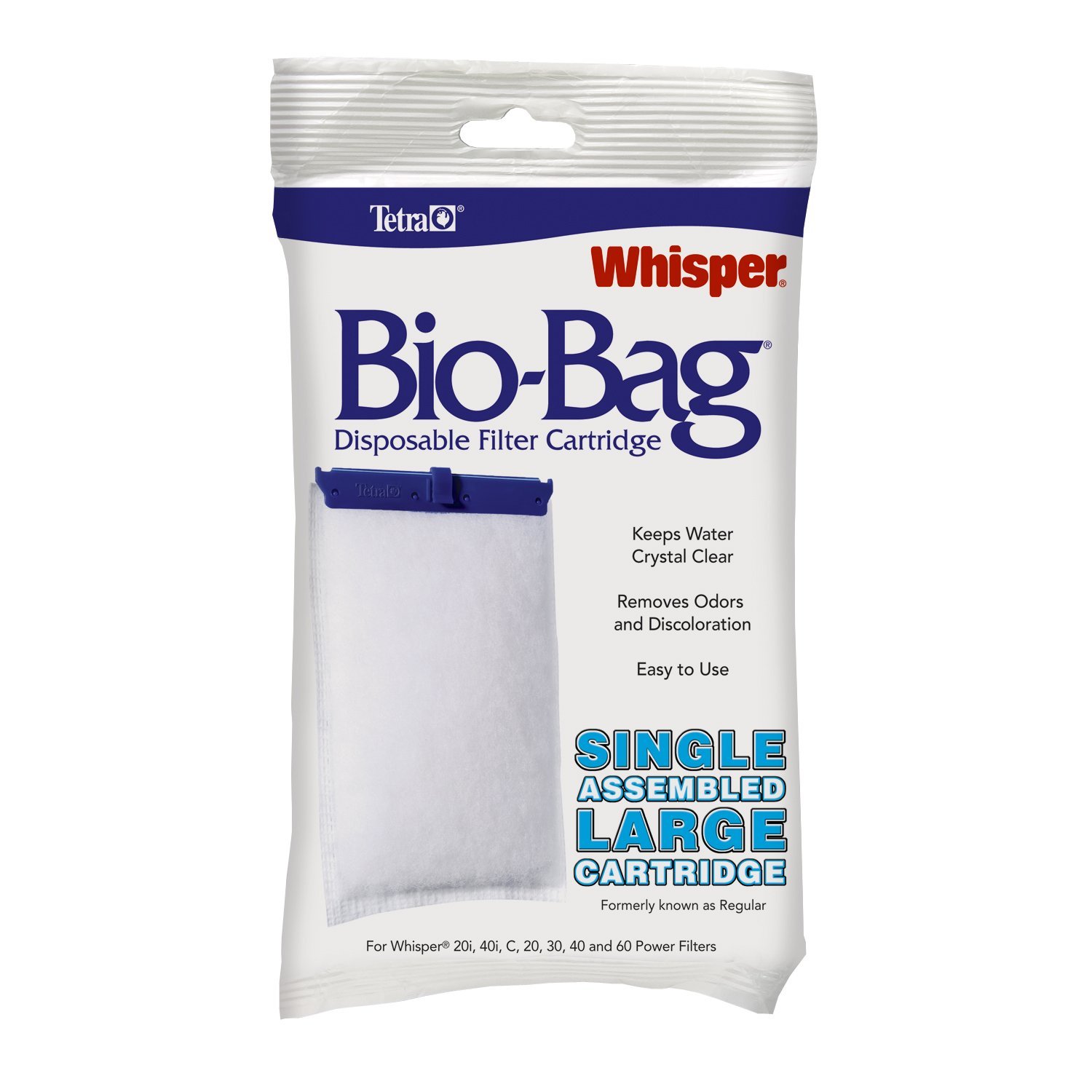 Tetra Whisper Assembled Bio-Bag Filter Cartridges, Large (1 pack)