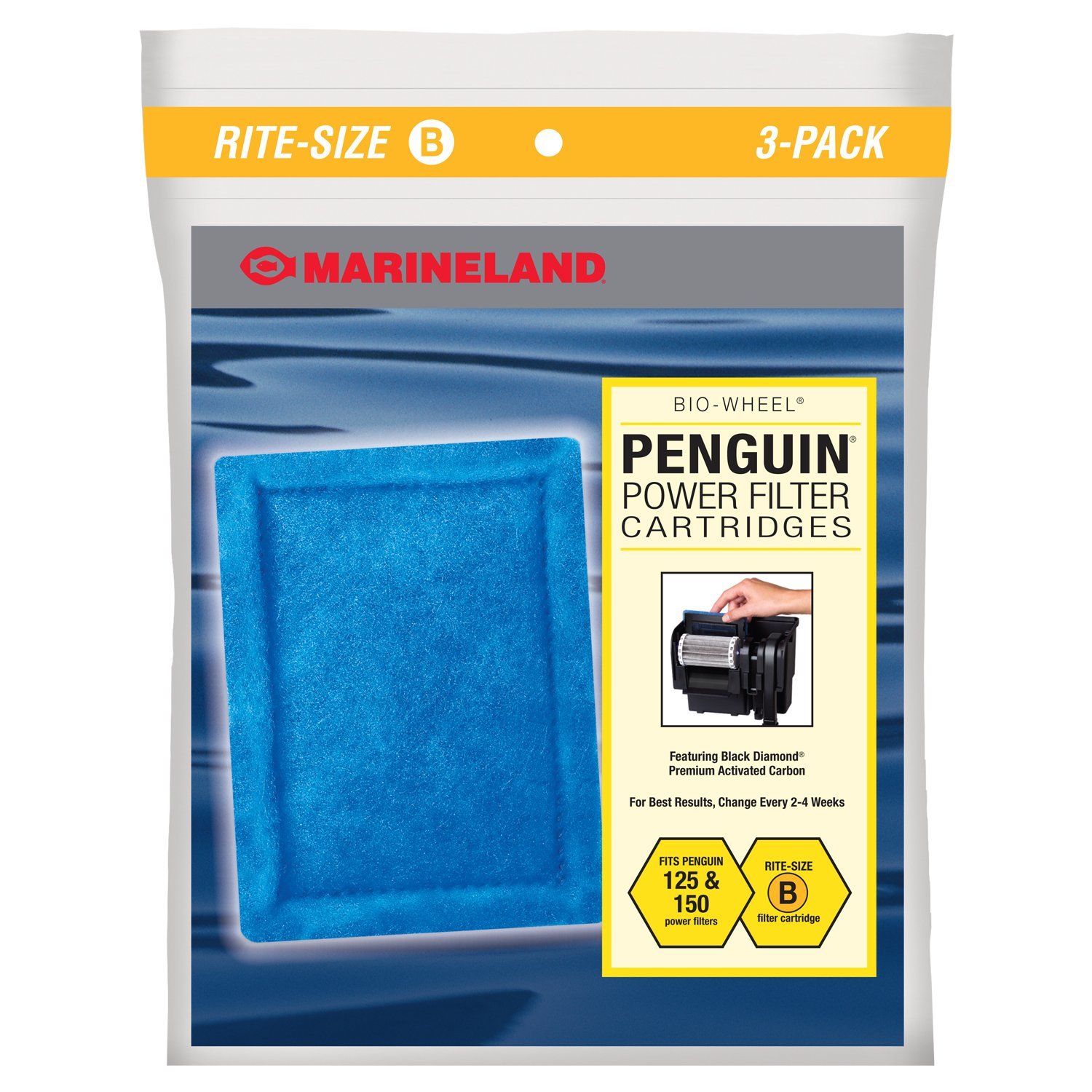 Marineland Rite-Size Cartridge Refills, B (3 Pack)