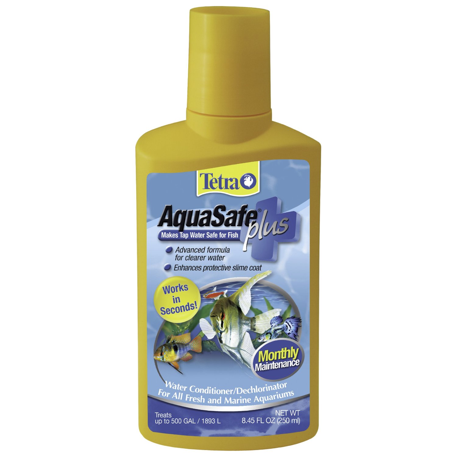 Tetra AquaSafe PLUS Water Treatment, 8.4 oz