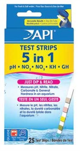 API 5 in 1 Aquarium Test Strips (25-count)