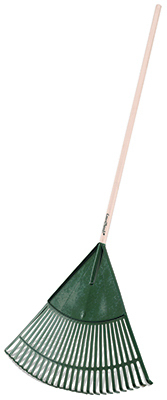 Ames Green Thumb, Basic Polyethylene Lawn and Leaf Rake,  24 in. Wide