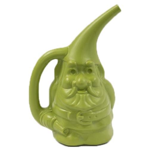 Novelty Gnome Watering Can, 1.5 Gal., Green